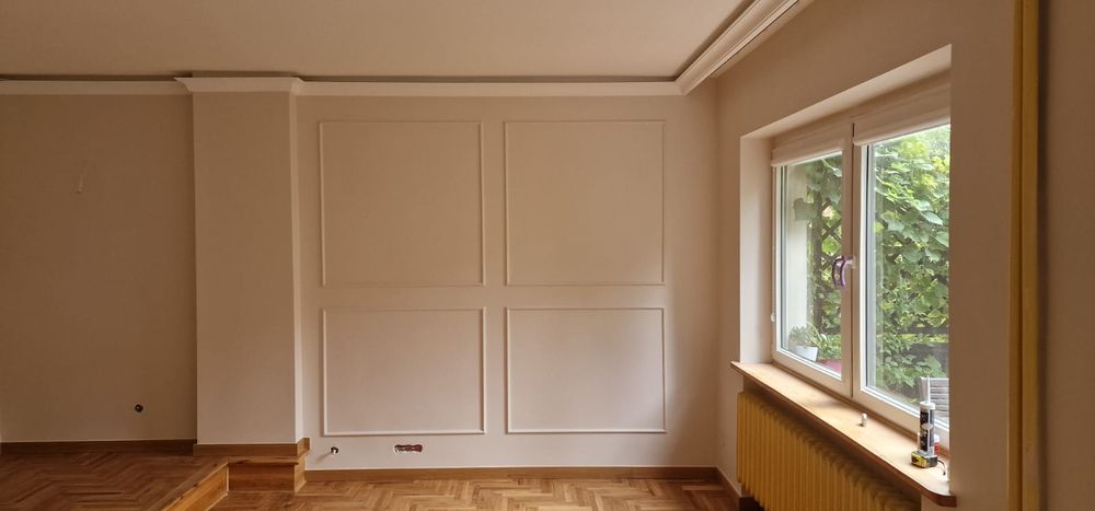 Szpachlowanie - cekolowanie ,sztukateria  cena od 19 zł m2.  Malowanie