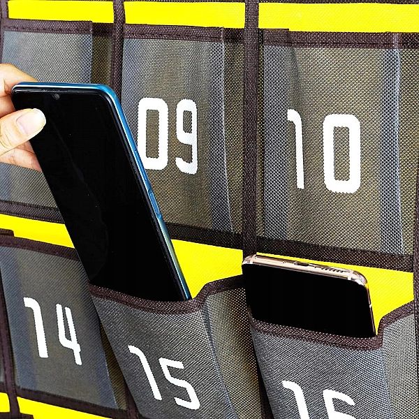 Numerowany Organizer na Smartfony Praktyczne Kieszonki na Telefony 36