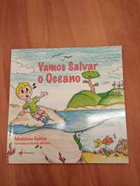Livro "Vamos salvar o oceano" de Madalena Santos