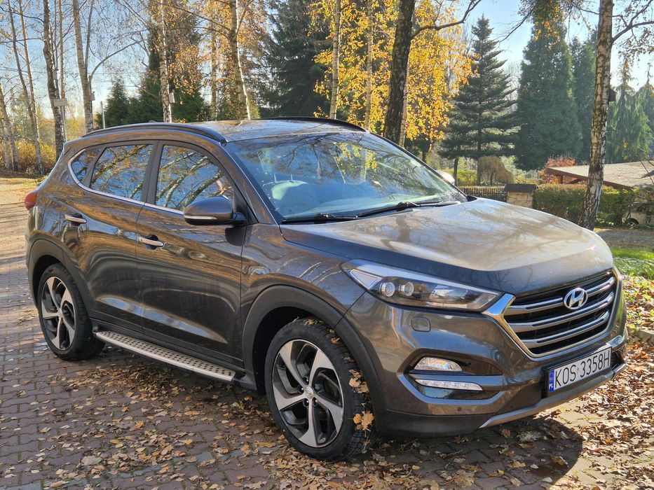 Hyundai Tucson 2.0 136KM, ledy, kamera, skóra, alu 19, navi - zamiana