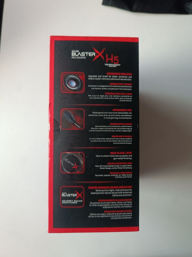 Nowe słuchawki Creative Sound BlasterX H5 Tournament Edition
