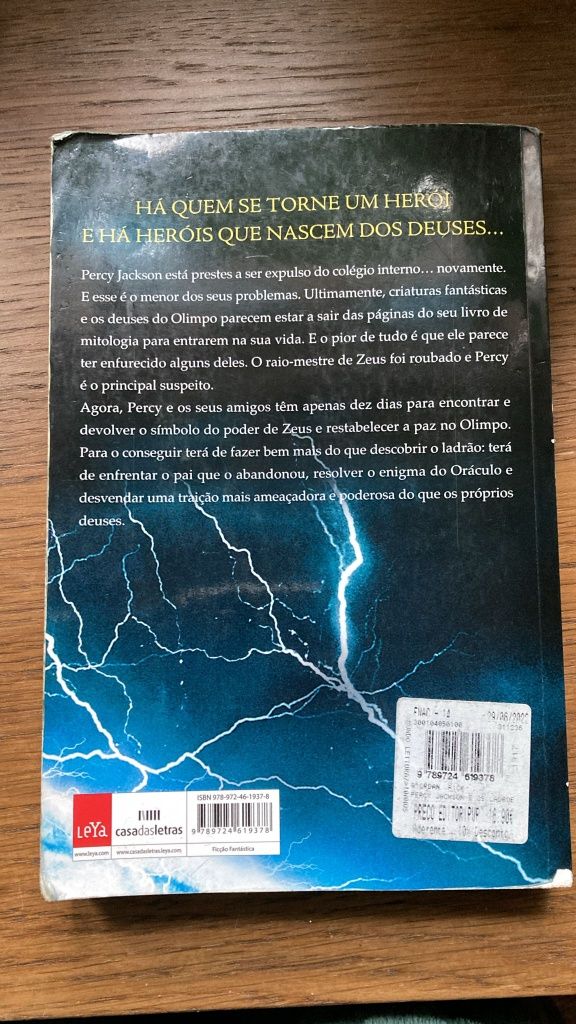 Os ladrões do Olimpo Livro percy Jackson I