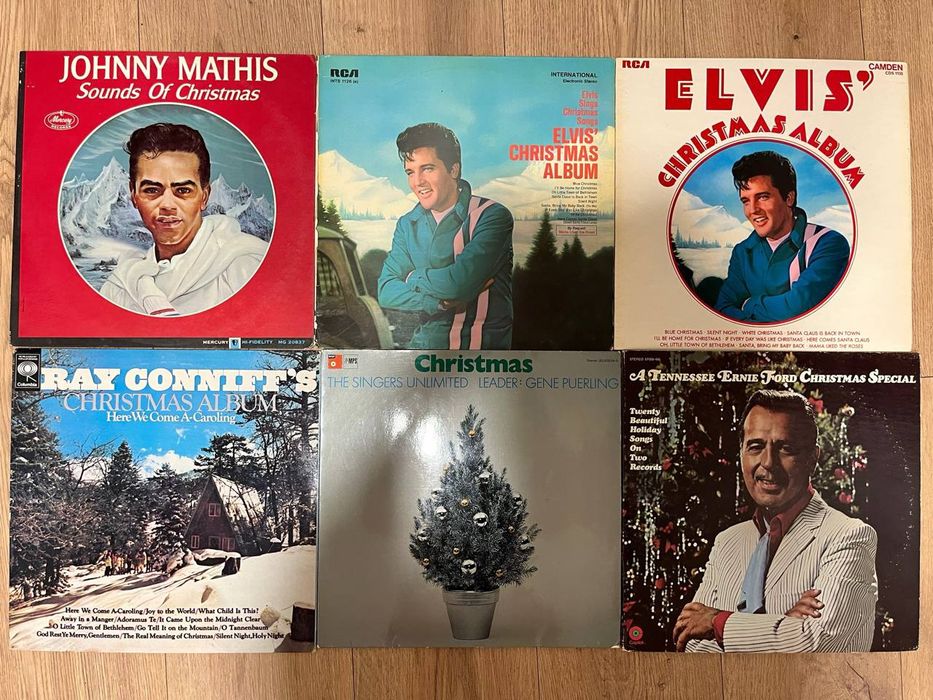 Рождественские пластинки Різдвяний, Вінілові платівки. (500 - 600 грн)