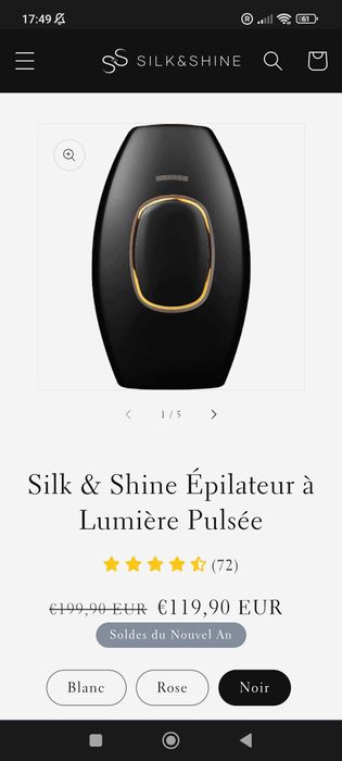 Depilação definitiva Luz pulsada Silk&Shine - IPL