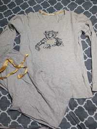 Piżamy piżama Atlantic bluzka spodnie szare szary r M 38