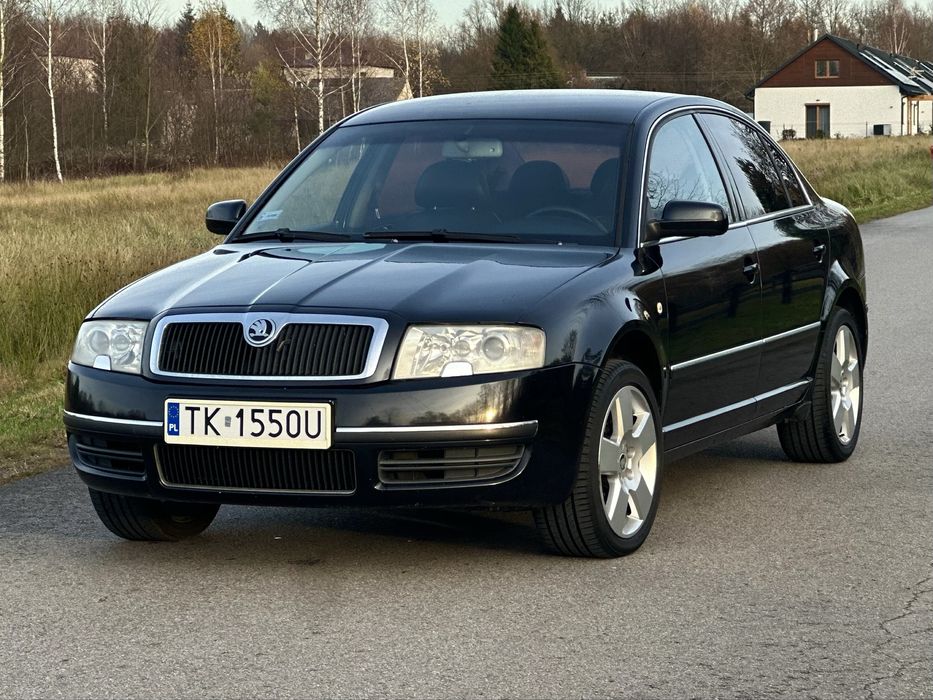 Skoda Superb 1.9TDI grzane skóry / alu17 / ładna