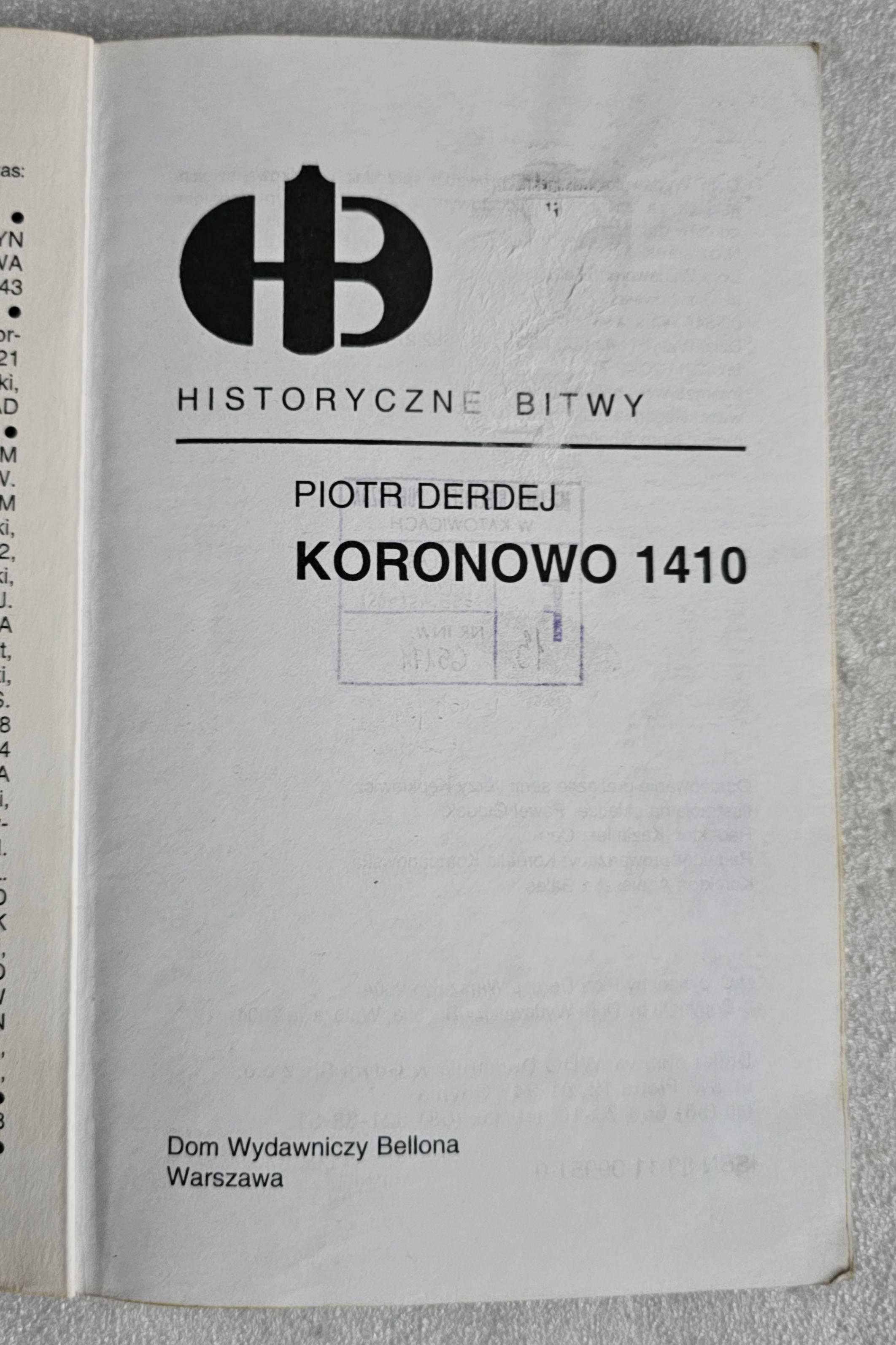 Koronowo 1410 Piotr Derdej Historyczne Bitwy HB
