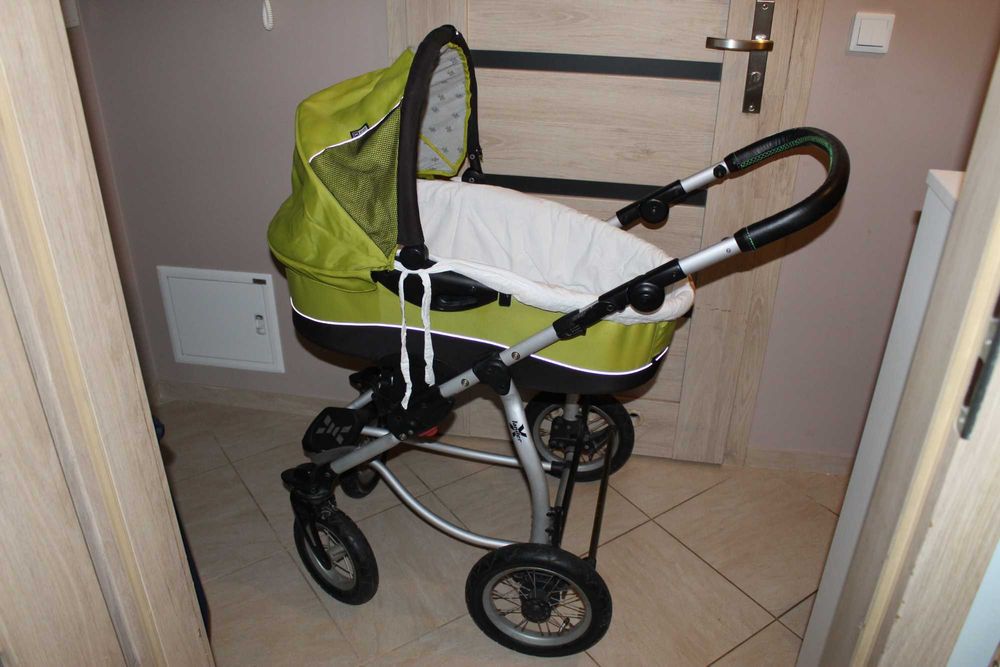 Wózek X-Lander gondola + spacerówka zielony