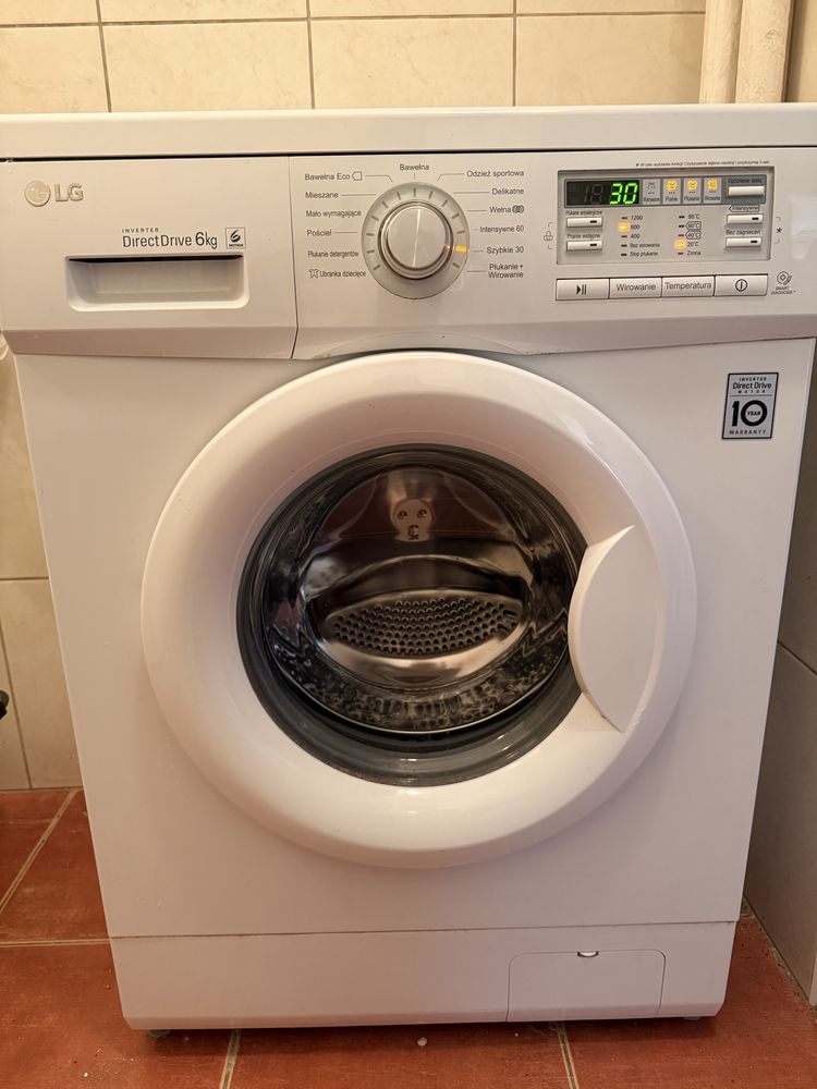 Pralka LG Inwerter 6kg bardzo cicha 56/74dBA 1200 obrotów A+++