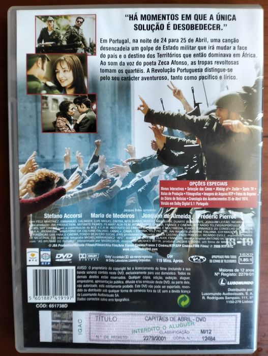 DVD Capitães de Abril
