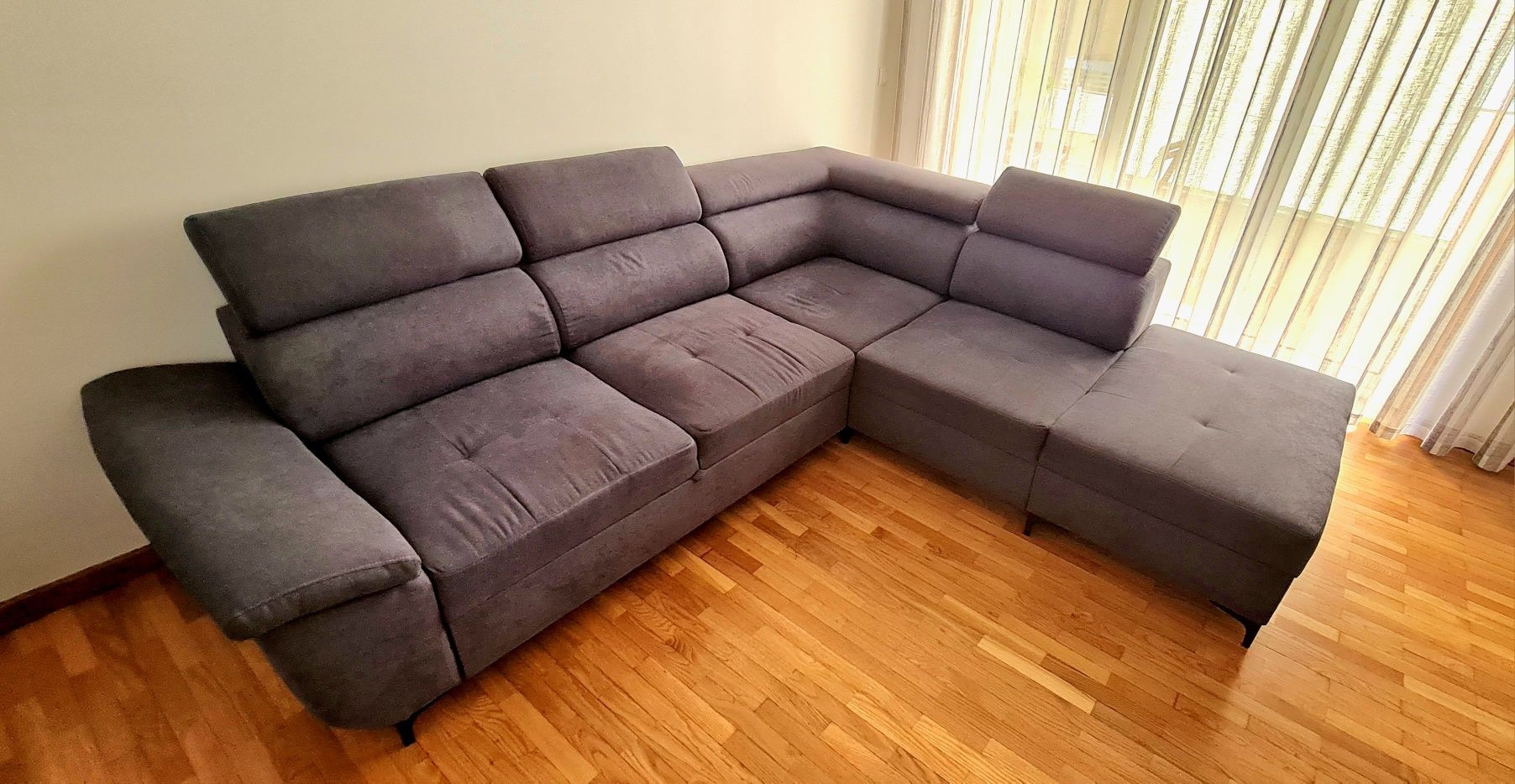 Sofá convertivel em cama + chaise longue