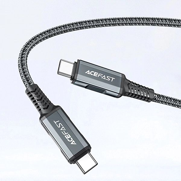 Acefast 2w1 ładowarka sieciowa GaN 65W USB Typ C / USB, adapter przejś