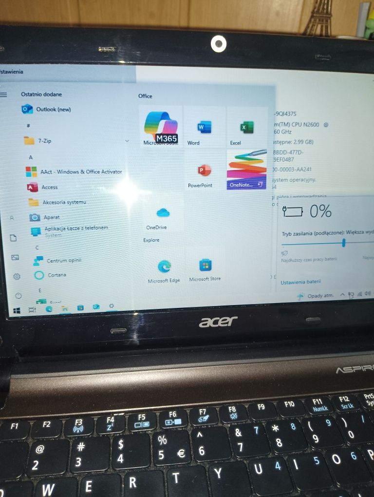 Netbook Acer aspire one d270