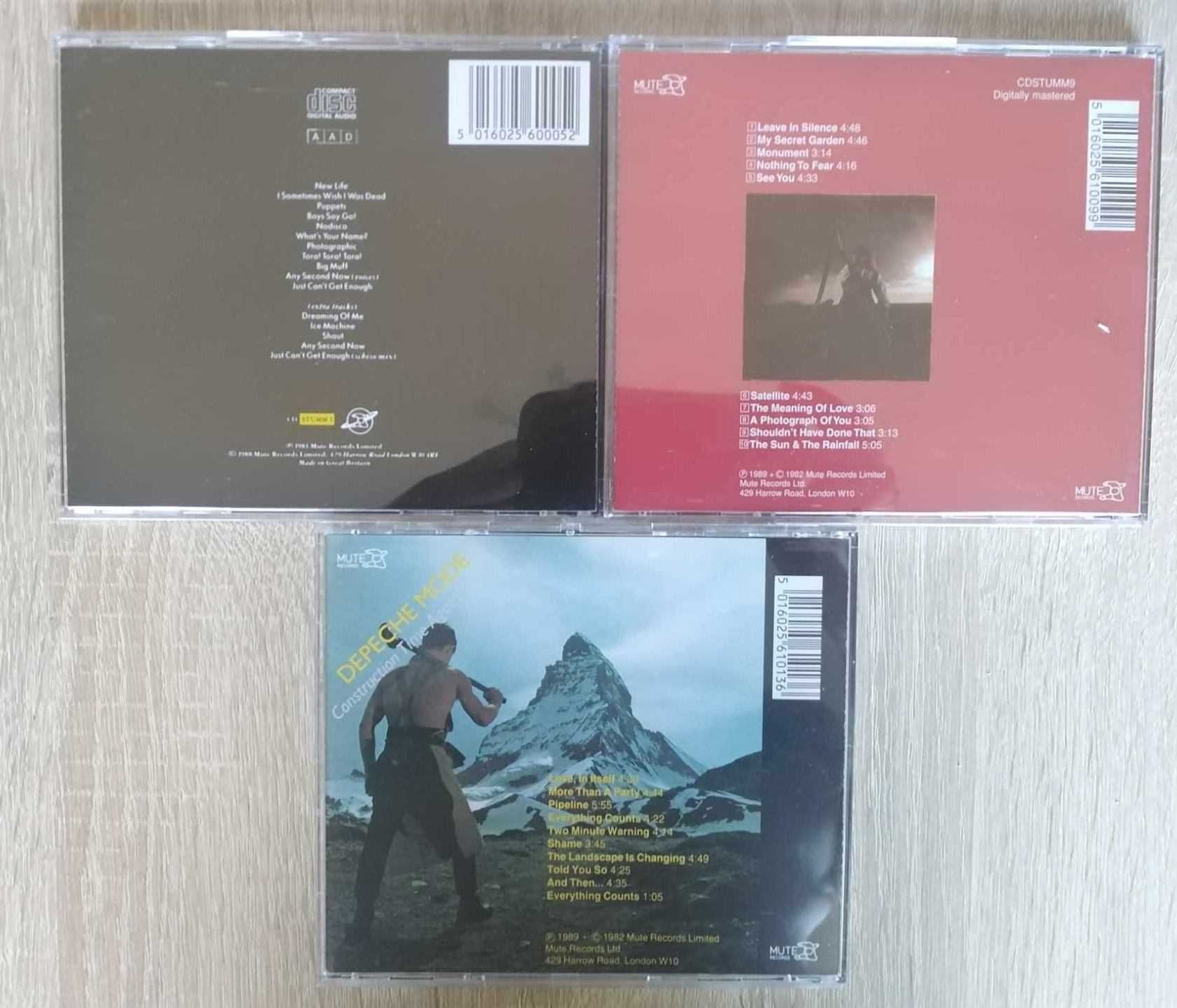 Depeche Mode ‎– Construction .../A Broken .../Speak & Spell box 3 CD