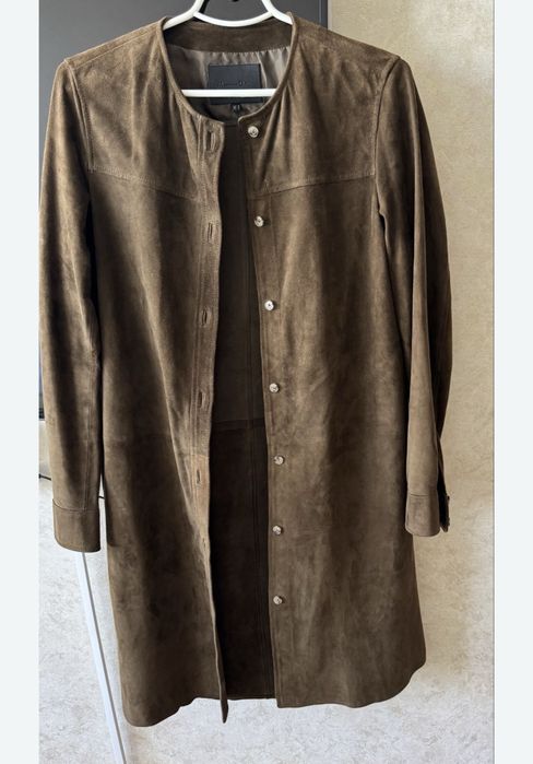 Рубашка тренч замшевый Massimo Dutti