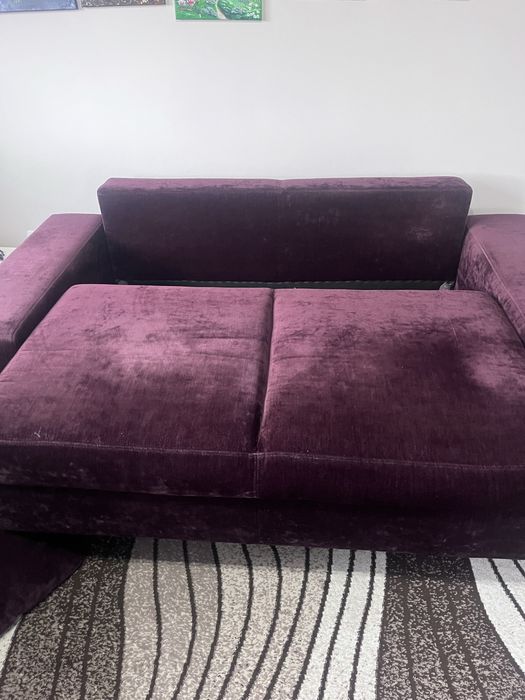 Sofa kanapa 2 osobowa bordo