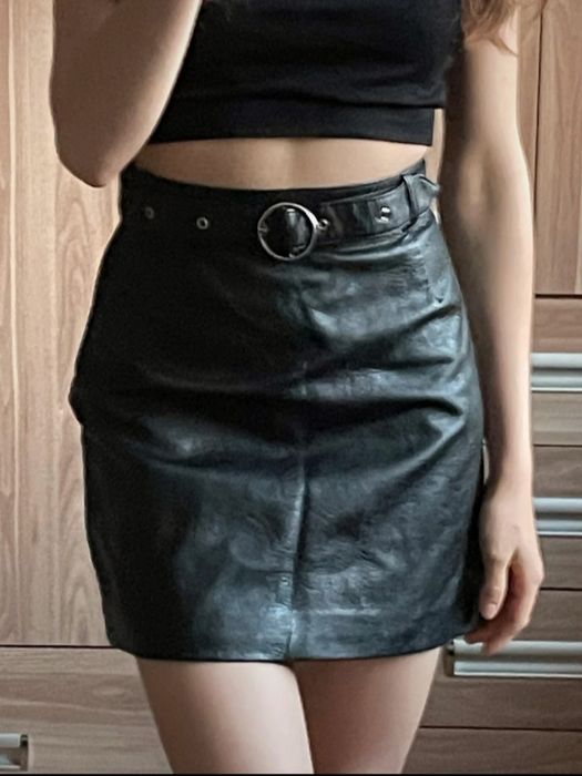 Skórzana spódnica h&m  S