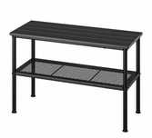 IKEA NIPASEN Ławka z półkami na buty, czarny, 79x35x52 cm