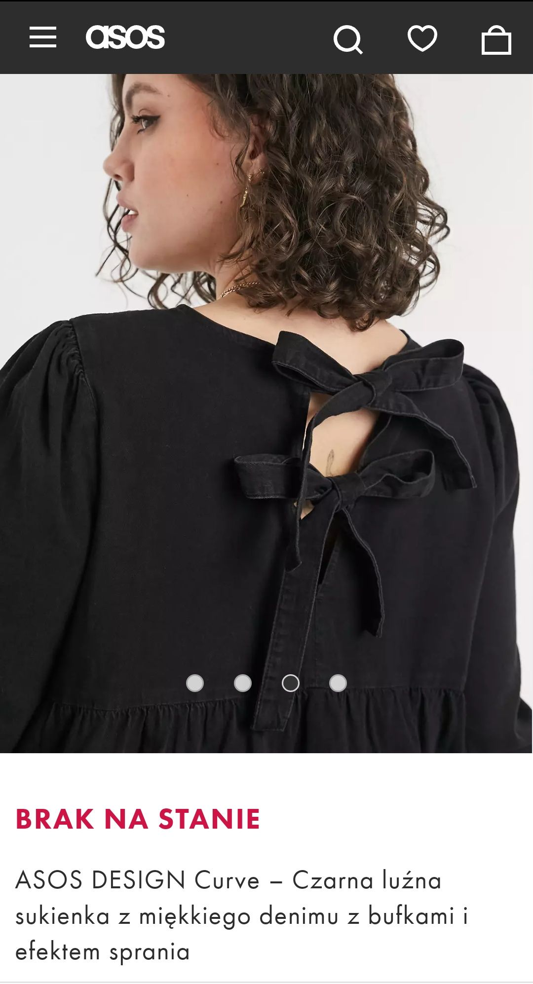 Sukienka dżins ASOS