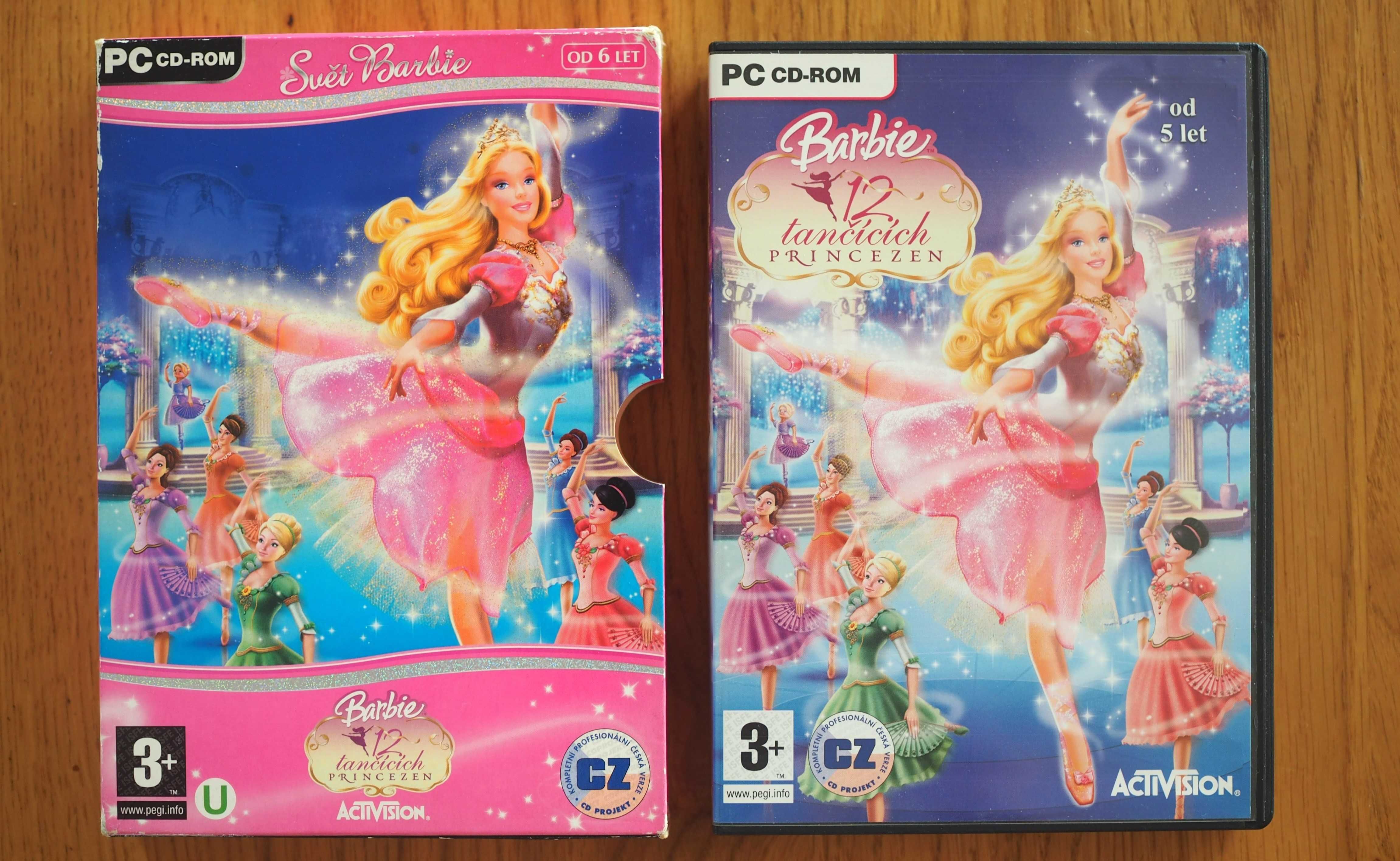 Barbie 12 tańczących księżniczek gra PC, wersja czeska, gratisy