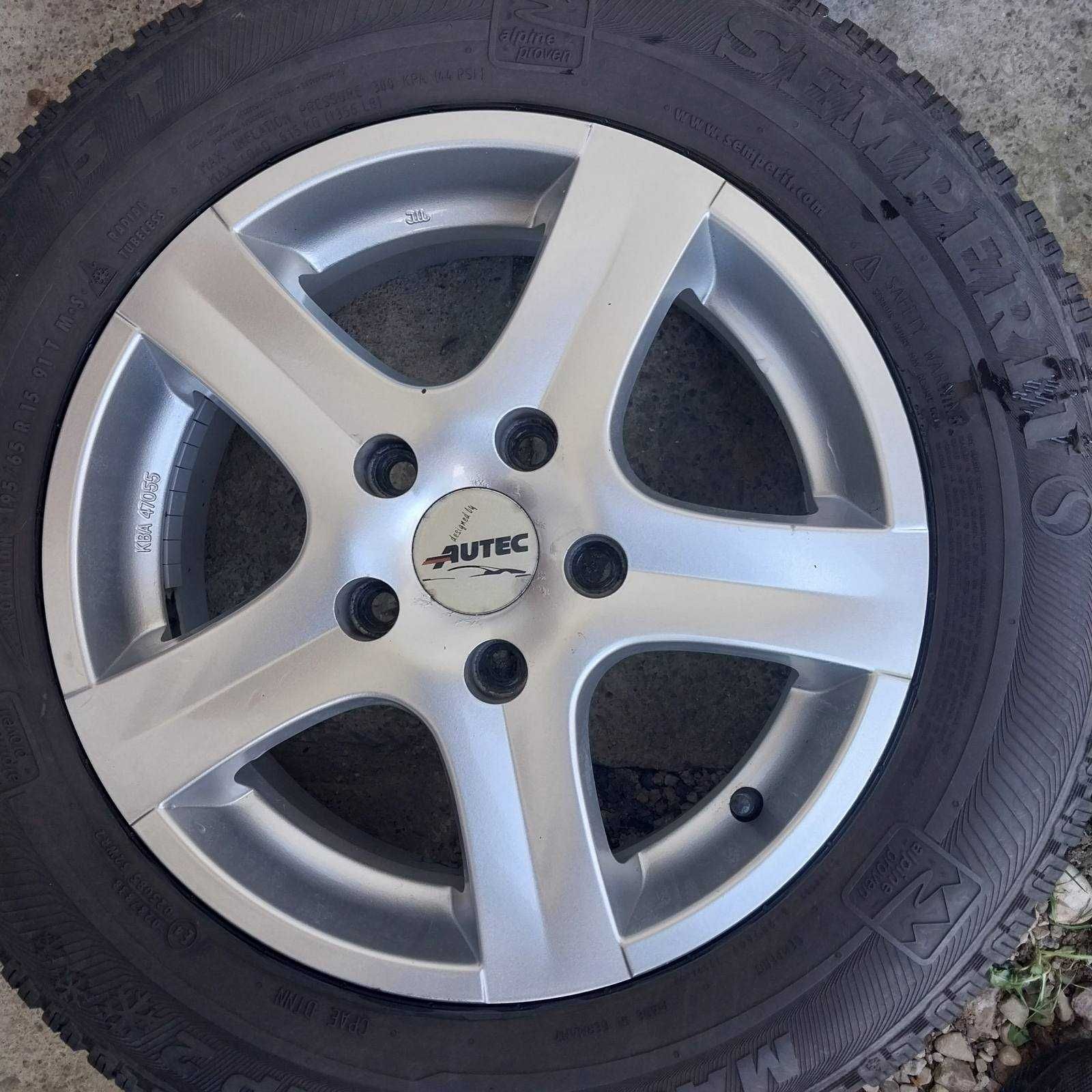 легкосплавні диски R15 5x114 Kia Hyundai Mazda з шинами 195/65 R15