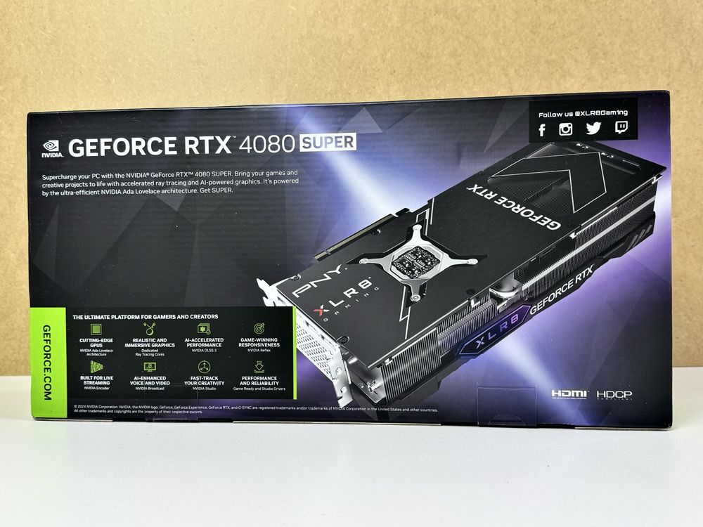 •ГАРАНТІЯ•Відеокарта GeForce RTX 4080 SUPER XLR8 Gaming OC 16 ГБ