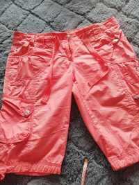 Spodnie spodenki damske krótkie na lato różowe rozmiar 40