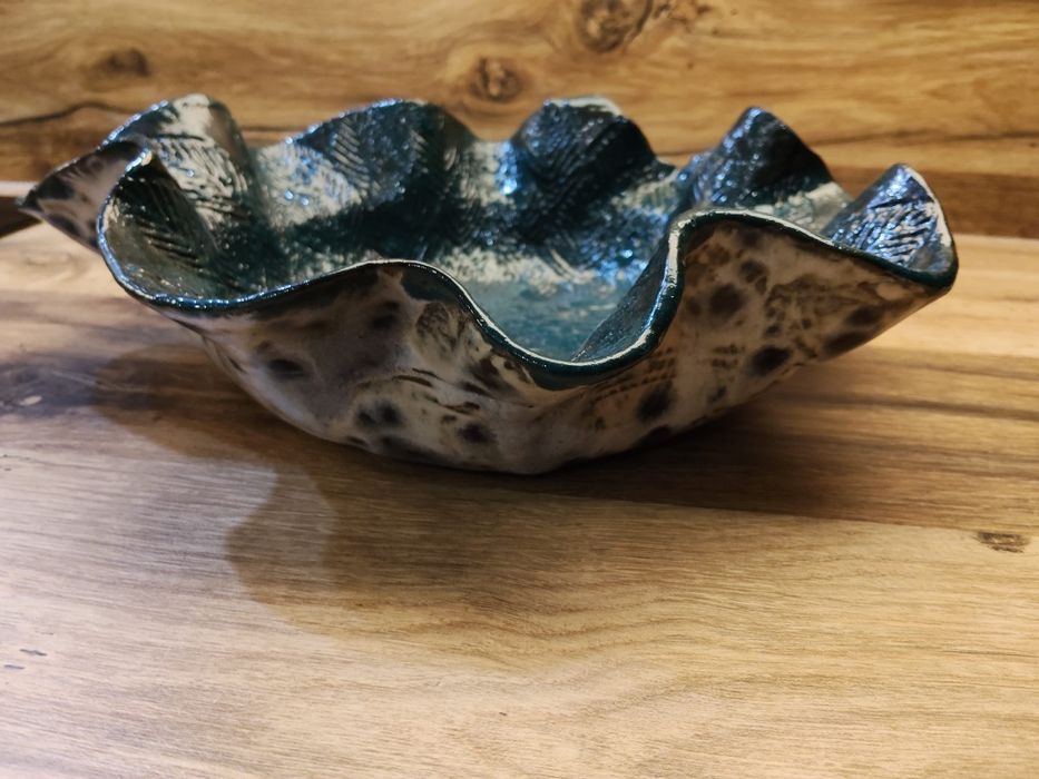 Niepowtarzalna,  dekoracyjna waza ceramiczna