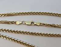 Śliczny złoty łańcuszek Lisi Ogon 7,12g p585 dł.51cm / złoto