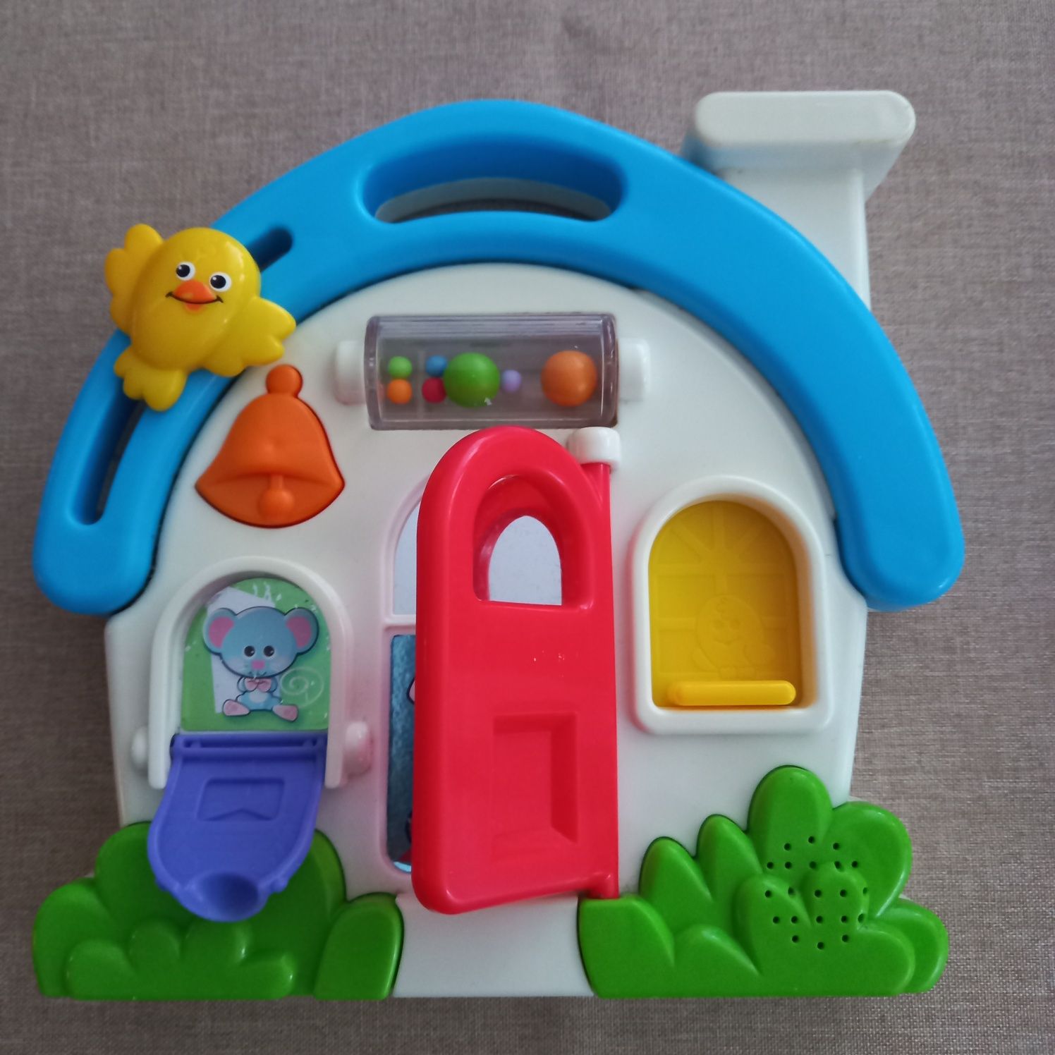Domek, zabawka grająca Fisher price, usprawniająca manualnie