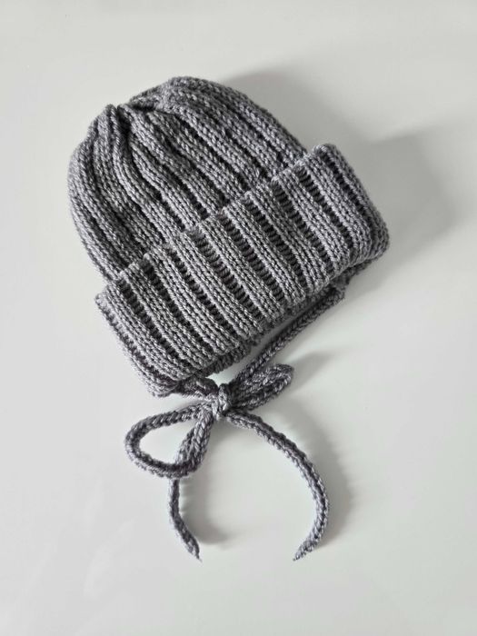 Czapka + szalik zimowy dla noworodka r.56