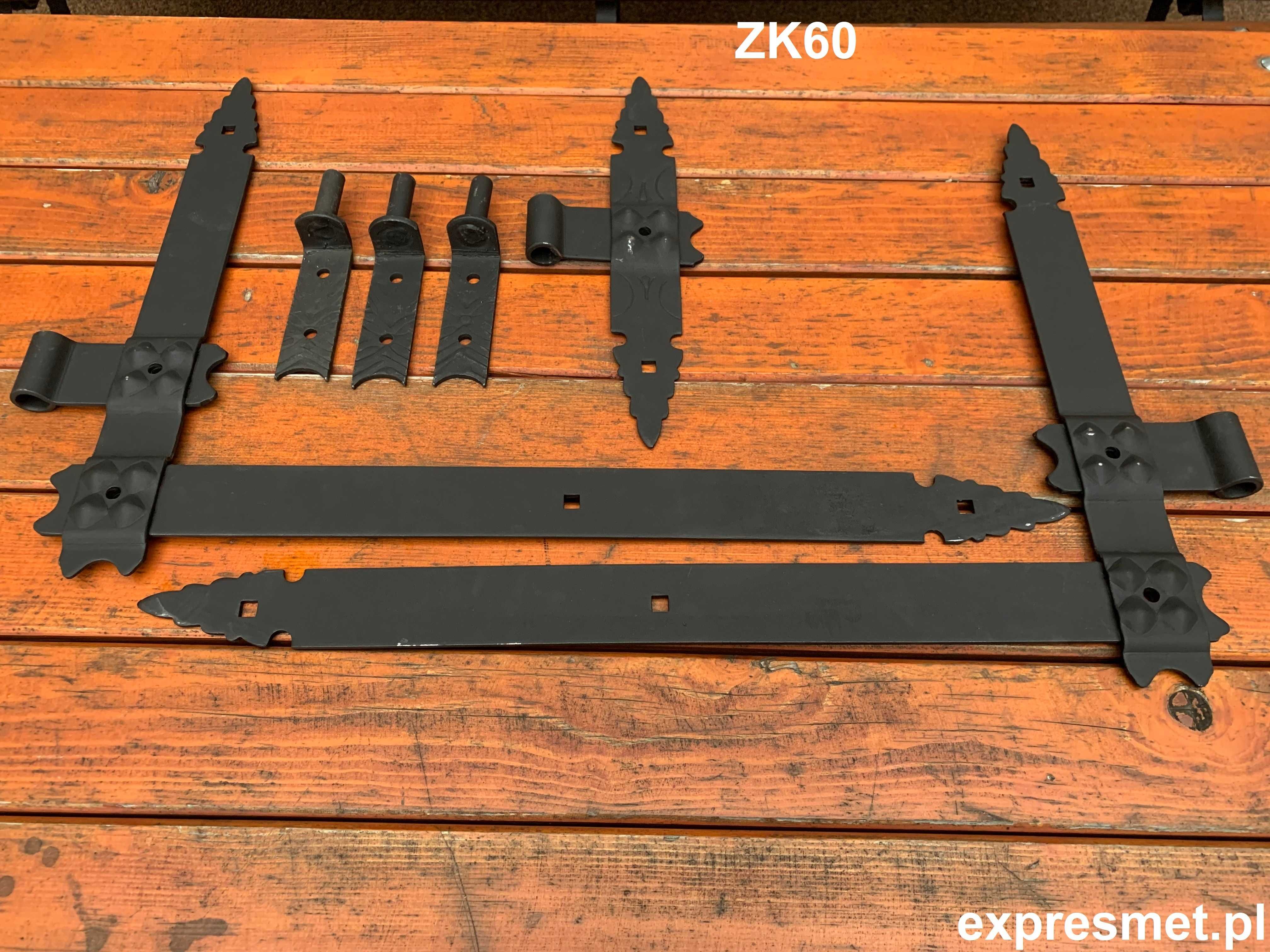 Zawias kątowy kuty 600 mm KOWALSTWO OKUCIA DRZWI BRAM furtek NOWOŚĆ!