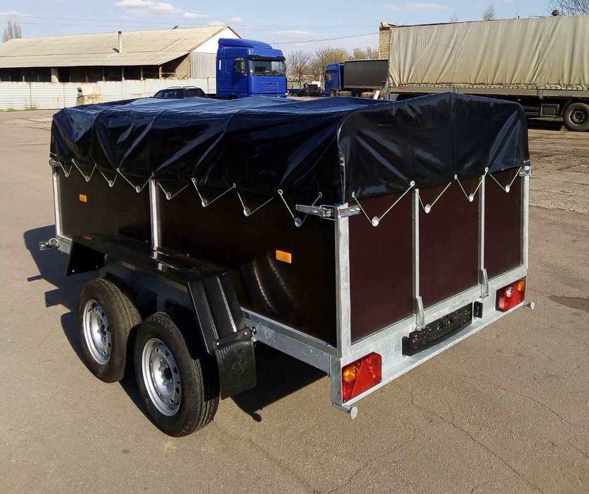 Автомобільний Легковий Двохосний Причіп. Посилений. Будь-якого розміру