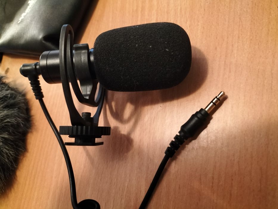 MouKey MCm-1, Videomic, Microfone Direcional Shotgun, Jack de 3,5 mm