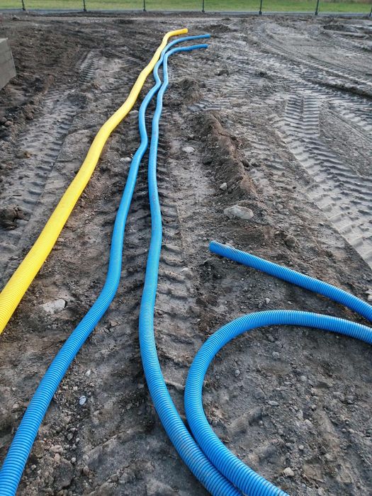 Rury niebieska i zolta