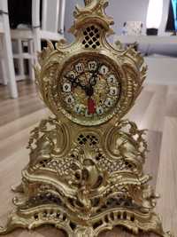 Zegar złoty stojący Antyk