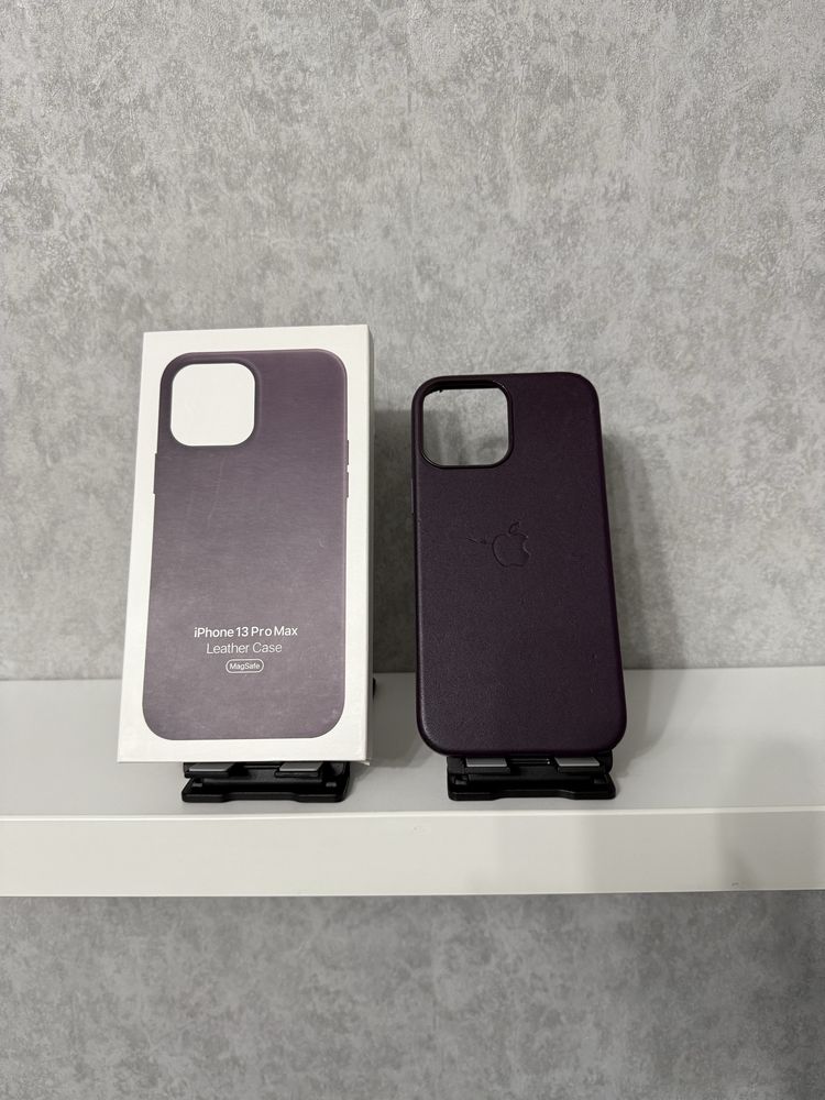 Оригінальний фіолетовий Leather Case iPhone 13 Pro Max