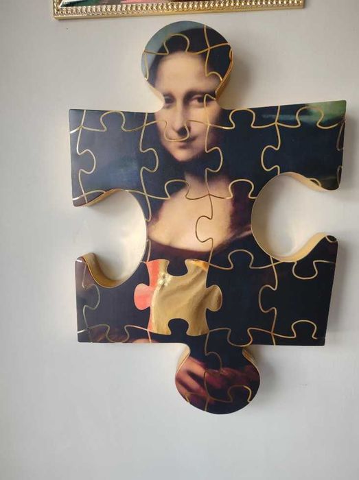 Obra de arte "Monna Lisa" com certificado de autenticidade