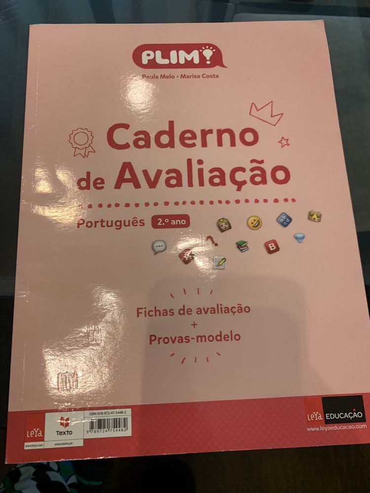 Cadernos de avaliação e de apoio de matemática e português do 2 ano