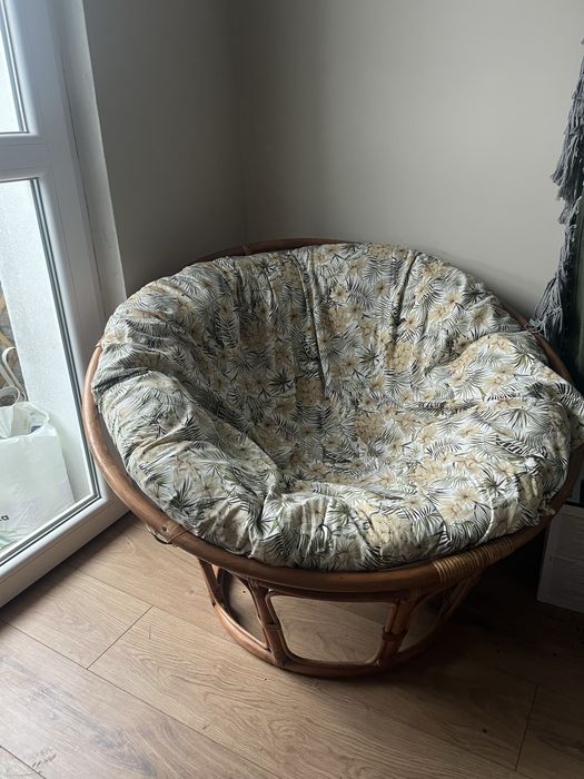 Fotel wiklinowy kokon