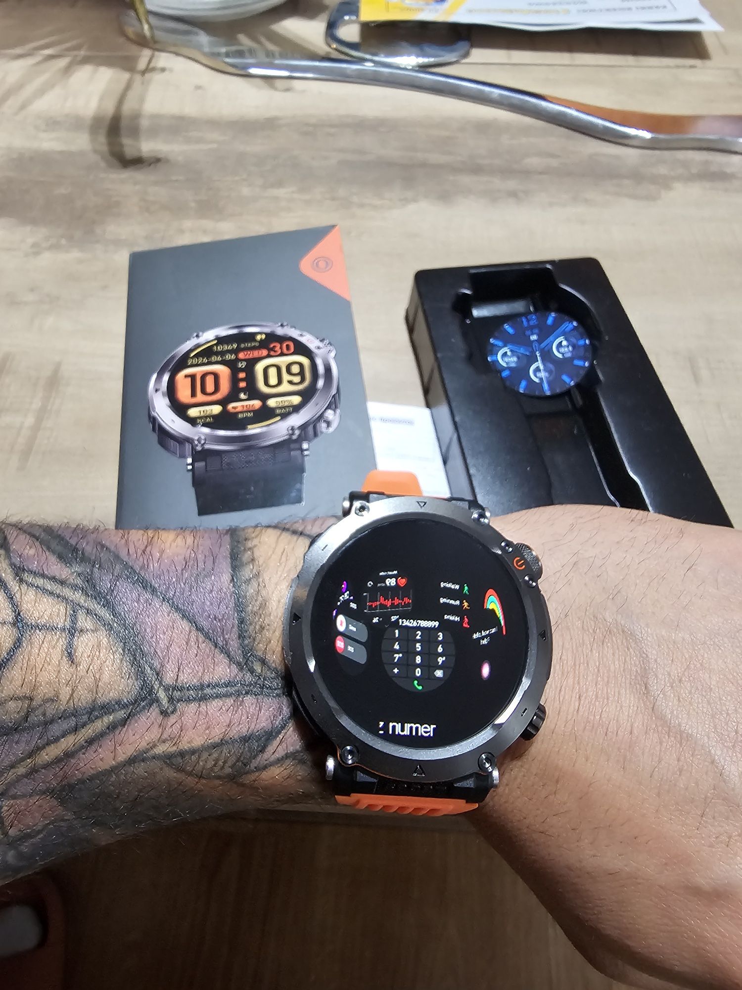 Zegarek sportowy led android LCD GPS