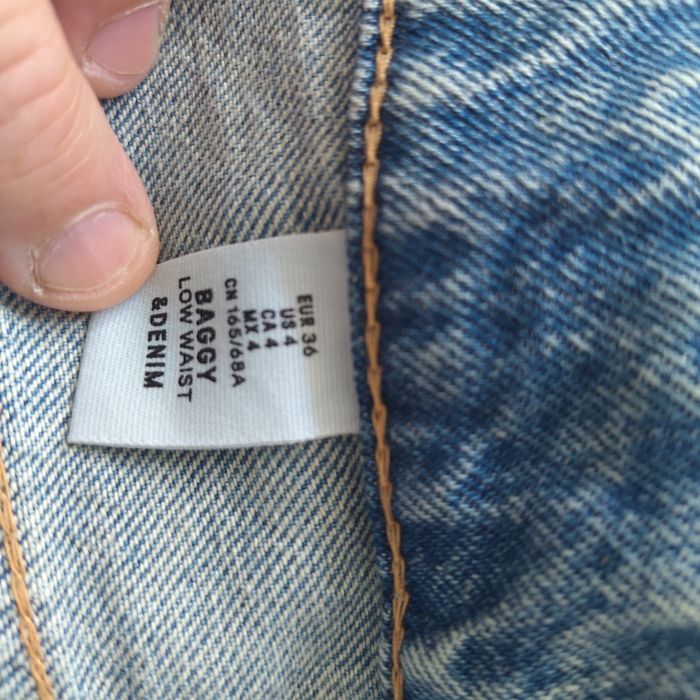 Spodnie damskie Baggy,Denim rozmiar 36