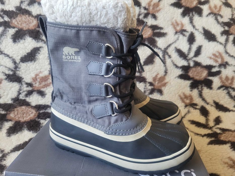 Super ciepłe wodoodporne śniegowce Sorel Carnival r.37 wkł.23 cm