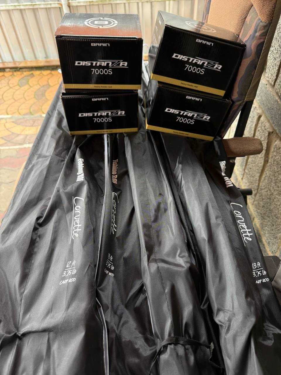 Вудилище FR Corvette3.6/3.9м 3.75lbs + котушка Brain Distanza 7000 9+1