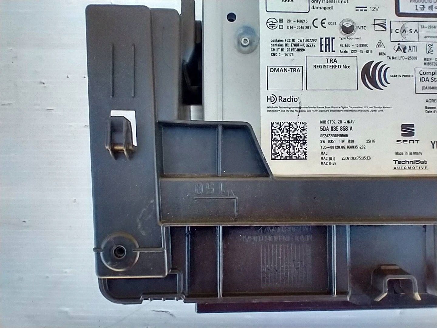 SEAT LEON III 5F IBIZA 6J ATECA CZYTNIK NAWIGACJI GPS KARTA SD 5QA035858A