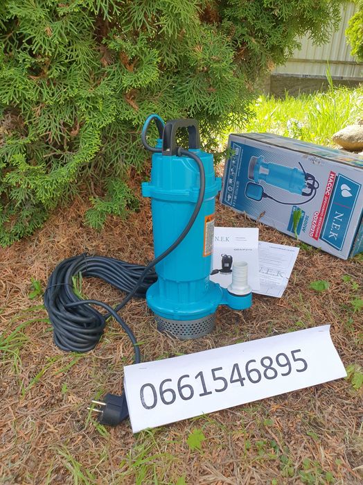 насос 1,5 кв дренажний фекальний септик каналізація (ДОСТАВКА ПОШТОЮ)
