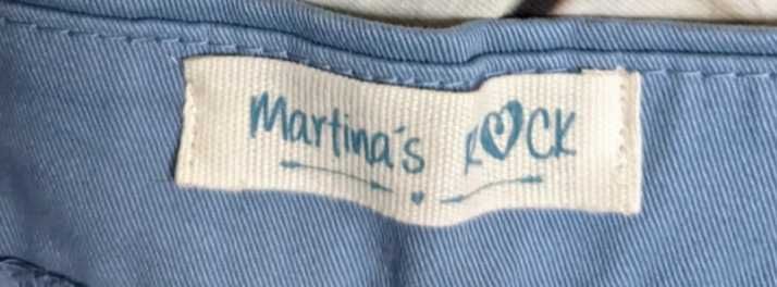 Saia azul algodão Martina's Rock S