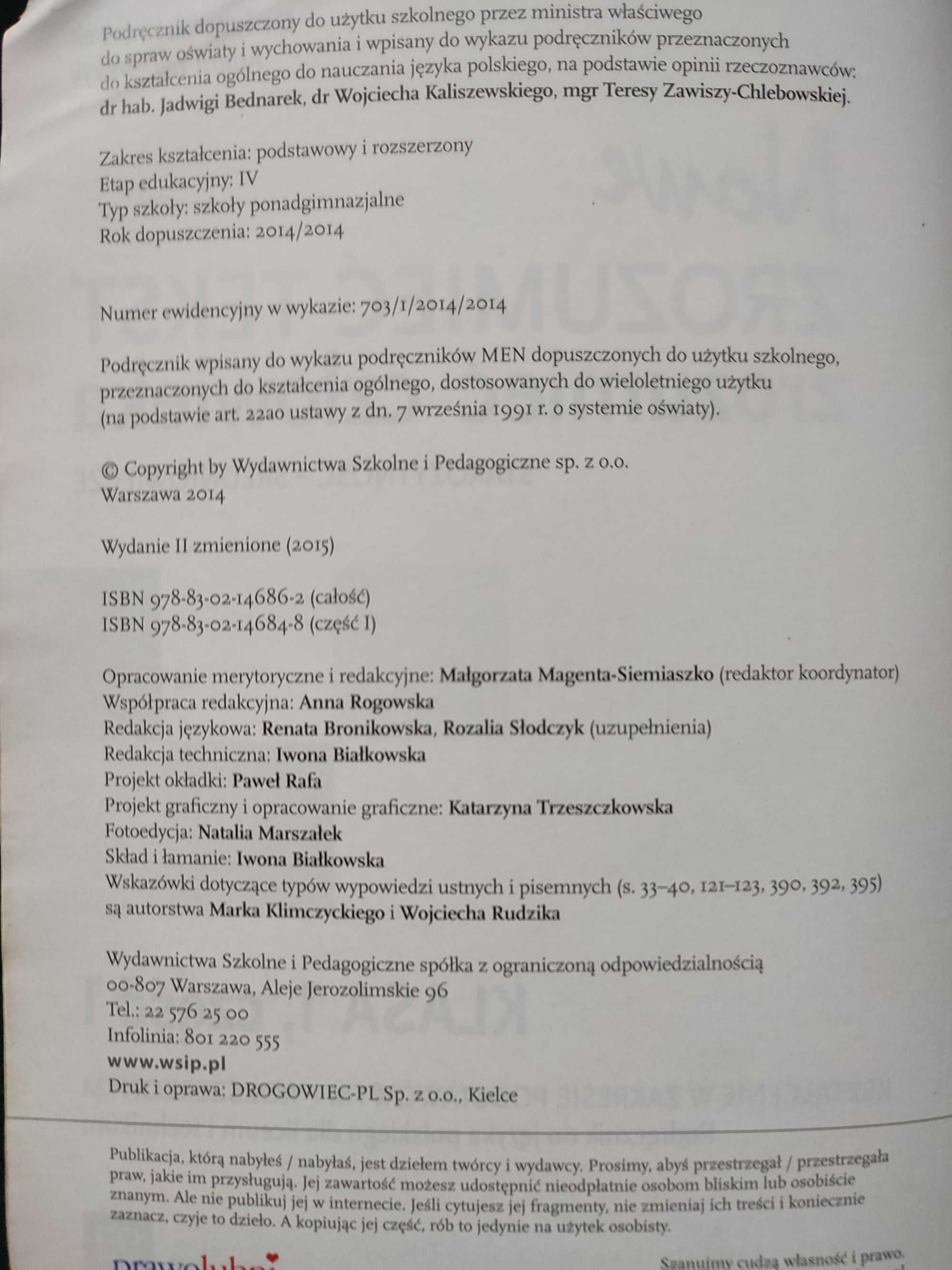 Zrozumieć tekst zrozumieć człowieka 1.1