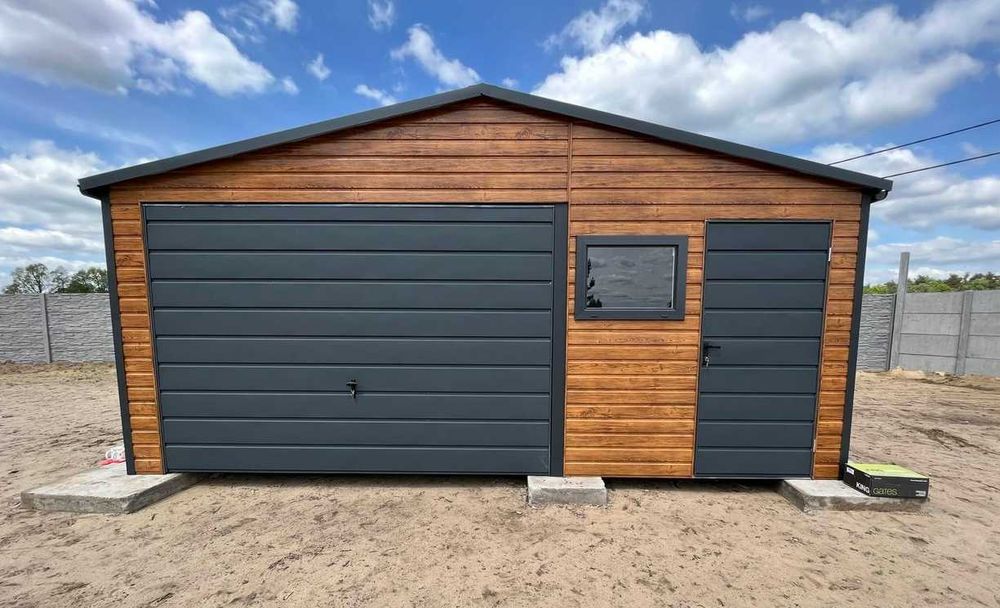 Garaż blaszany 6x5, garaże jednostanowiskowe, solidna konstrukcja