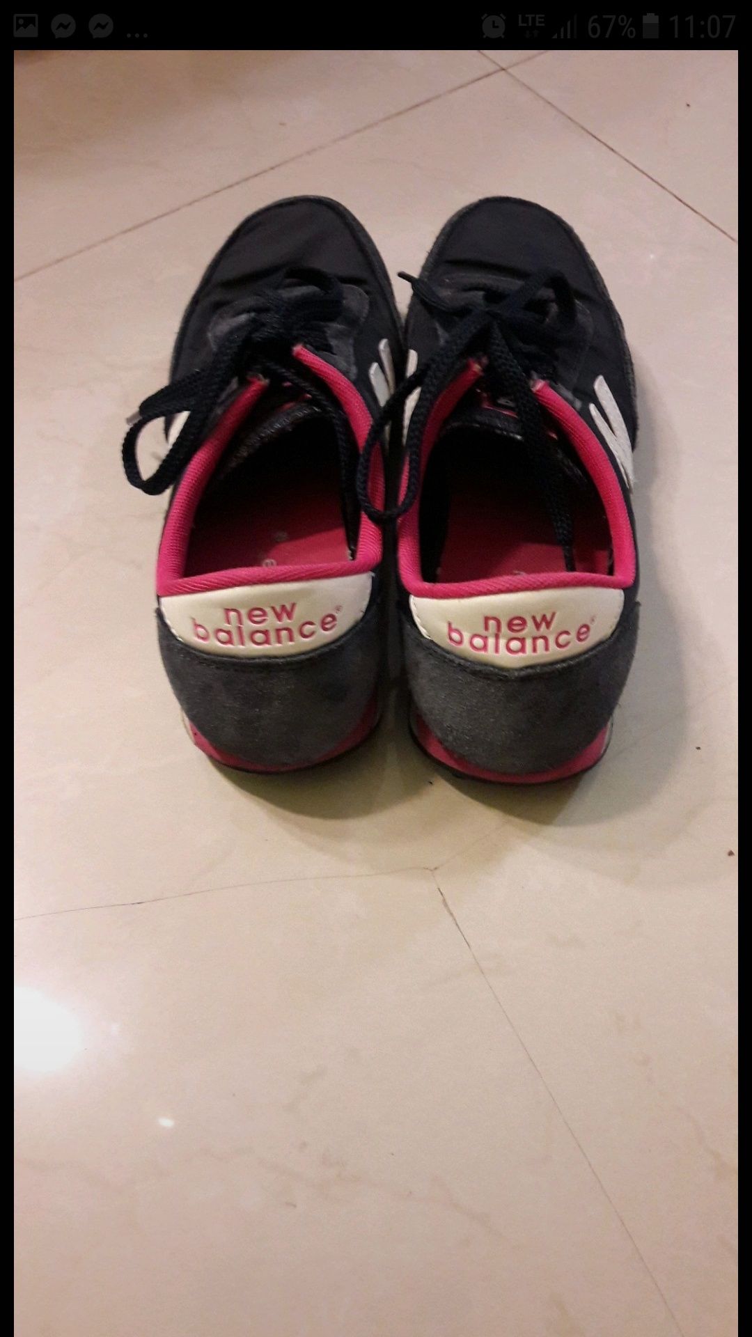 Buty sportowe oryginalne 38/38,5 New Balance różowo granatowe